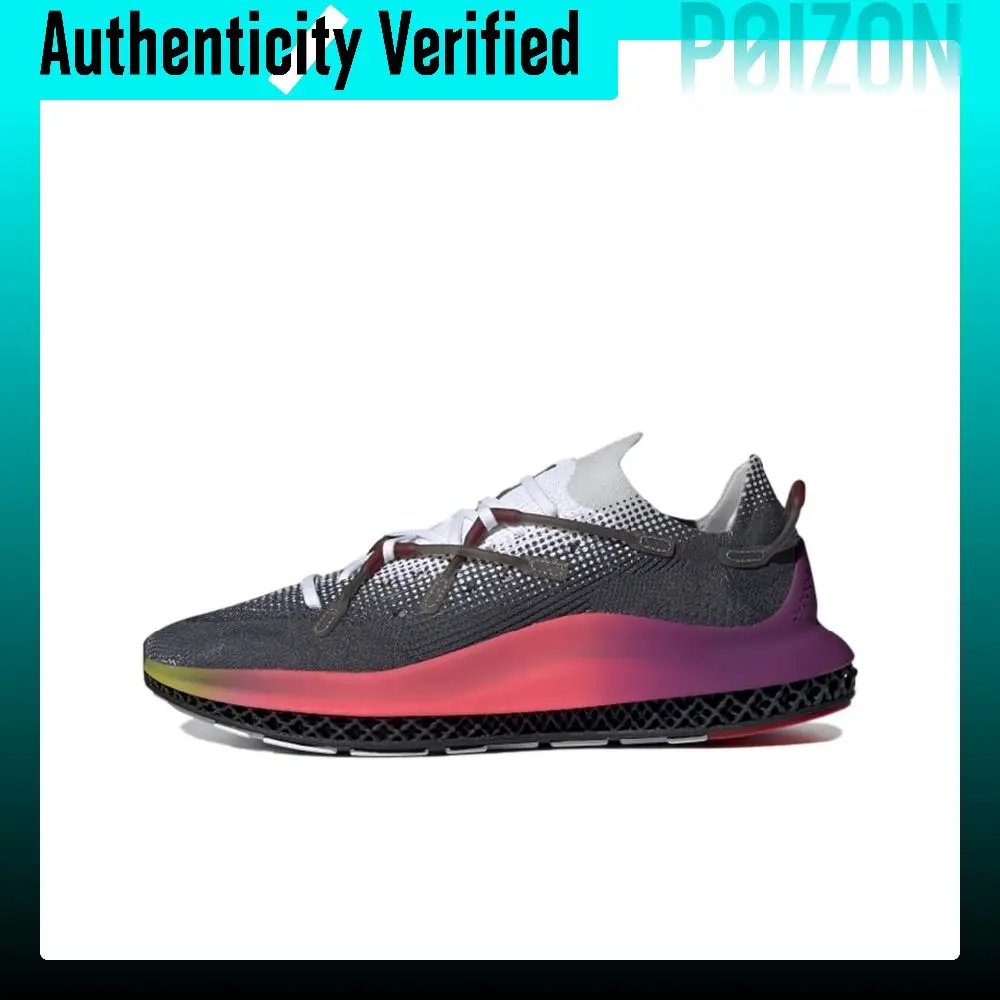 Adidas Originals 4D Fusio 4D Fusio Fabric Sports Cushioning Slip Resistant Low top Casual Shoes Unisex Gray FY3609