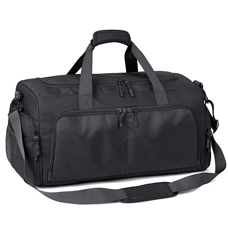 Large Capacity Sports Gym Duffle Bag Breathable Mesh Travel Bag Men Women Waterproof Carry On Luggage with Shoe Compartment