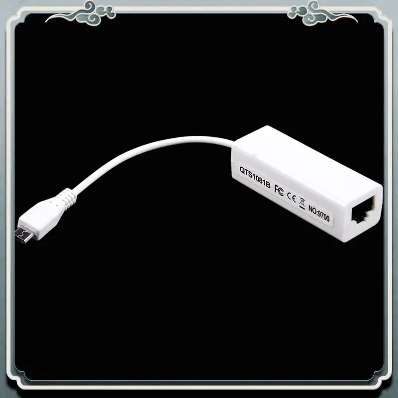 Premium 4X Mini USB 5 Pin 10/100 Mbps RJ45 LAN Ethernet Adapter For Tablet PC