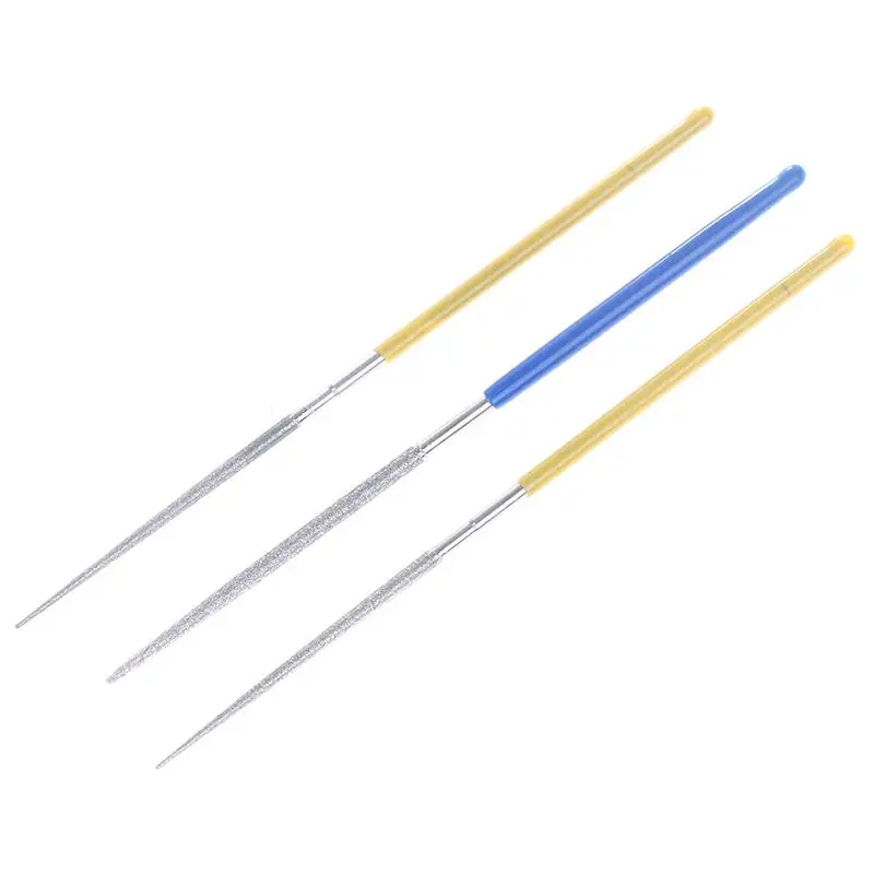 For Grinding Metal Jewely Stone Wood Dia.2mm Small Round Diamond Needle Files Customizable Alloy Hand Tools