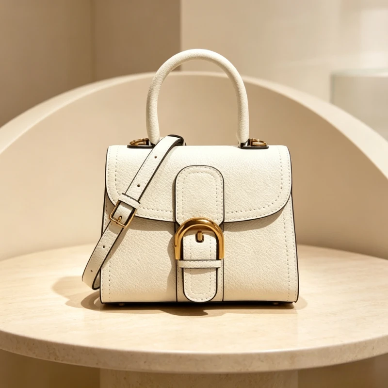 Waterproof Leather Messenger Bag For Women, Fashionable Crossbody Shoulder Handbags, Luxury Brand Tote Purse Ladies