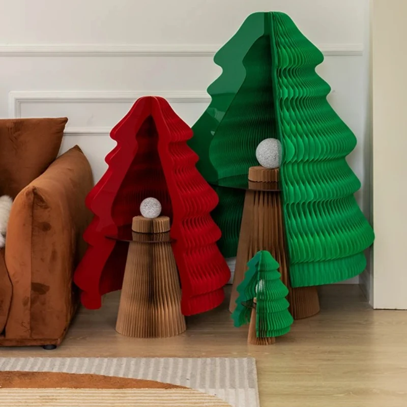 Foldable Christmas Tree with LED Lights -Decorative Indoor/Outdoor Party Decor for Home, Store Window, Festive Gift Ideas