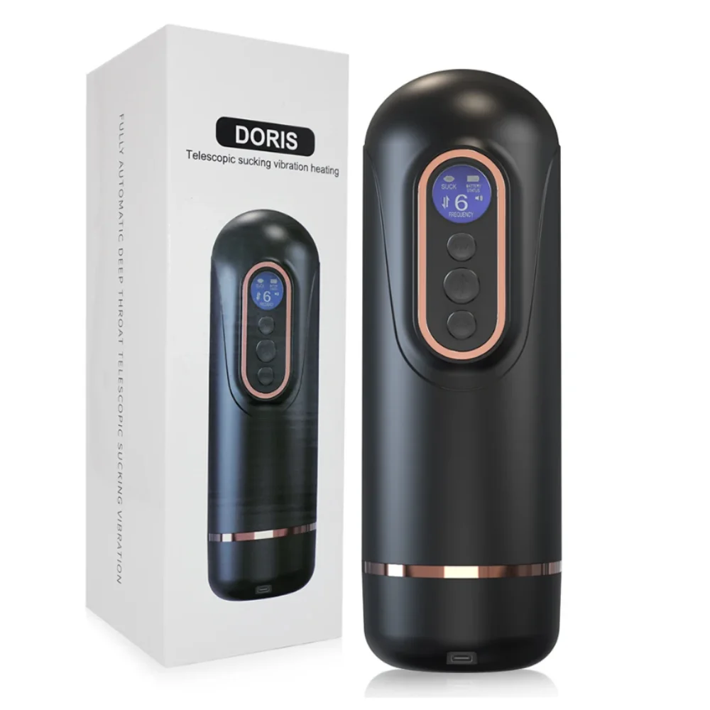 Heating Male Masturbator Cup Pocket Pussy Vibration Suction Telescopic Penis Massager Glans Blowjob Machine Adult Erotic Product