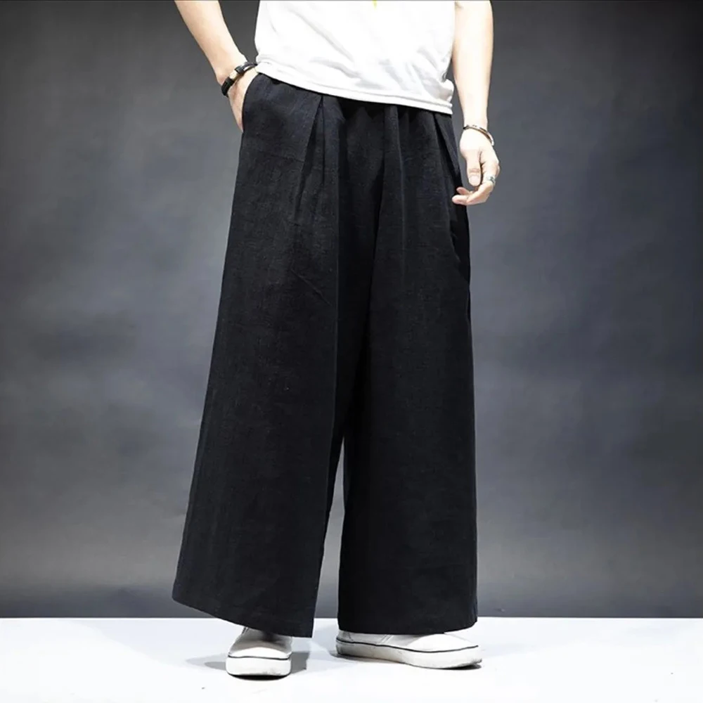 XS-5XL Summer Men's Straight Leg Wide Leg Trousers American Retro Fashion Trendy Street Loose Casual Breathable Men's Bottoms