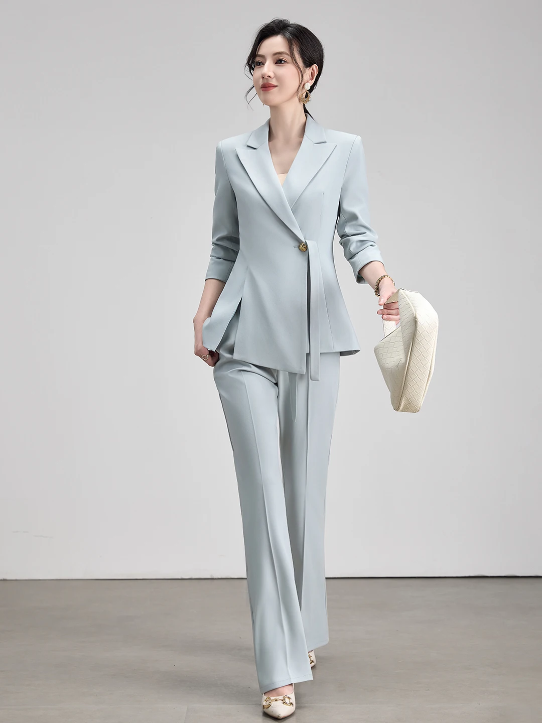 Elegant Professional Women's Suit Jacket Autumn Winter New Style Slim Fit Career Broadcasters Art Exam High End Feelings