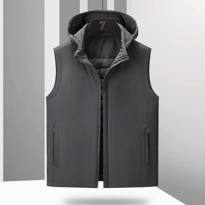 Men Autumn Winter Outdoor Casual Sports Vest Men Plus Size Fashion Versatile Waistcoats Men New Warm Breathable Padded Gilet