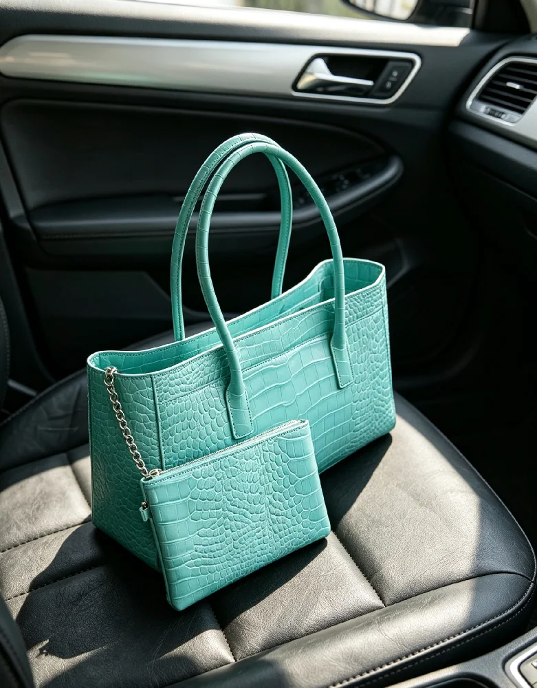 Bigstorage Designer Style Women Handbag Extralarge PU Leather Ladies Shoulder Bag Trendy Crossbody Bag Multilayer Satchel Highstorage Female Purse For Shopping Travel