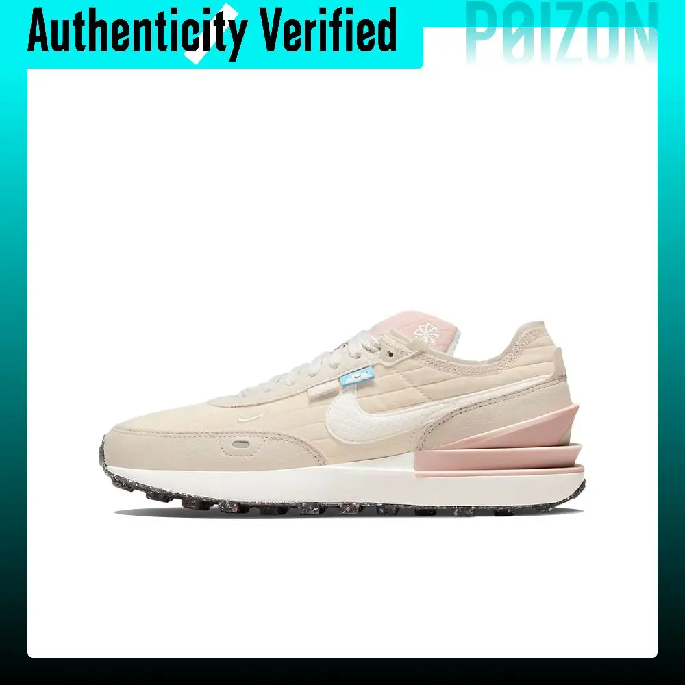 Nike Waffle One Casual Shoes Women's Low-top Pink/White DO4661-211