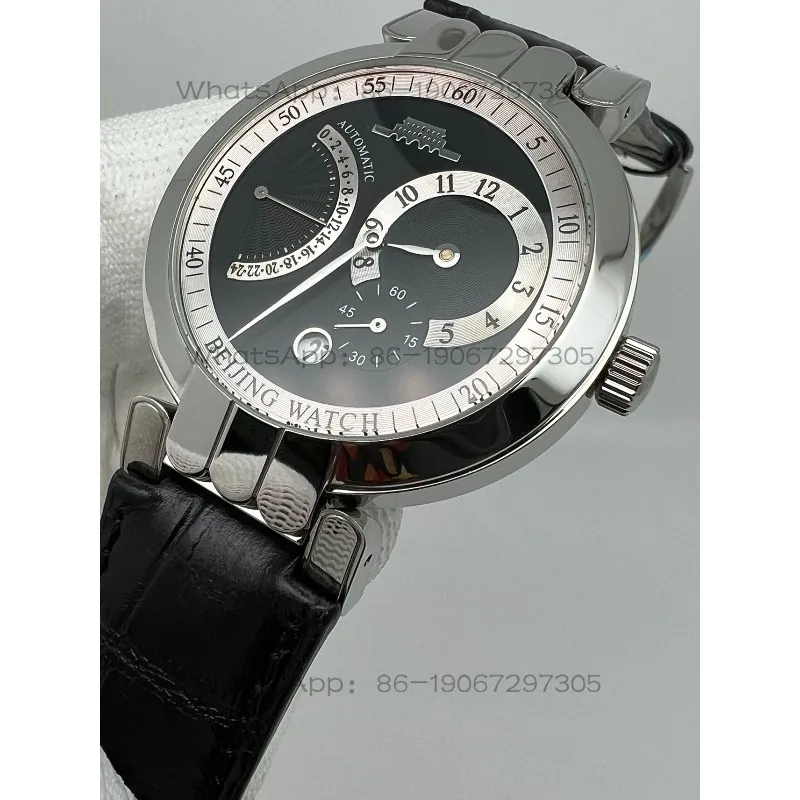 Black Dial Watch: Detachable Fully Automatic Mechanical Watch