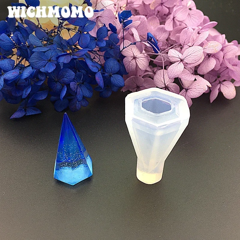New 1PCS  Diamonds Charms Craft DIY Transparent UV Resin Liquid Silicone Combination Molds for Earring Necklace Making Jewelry