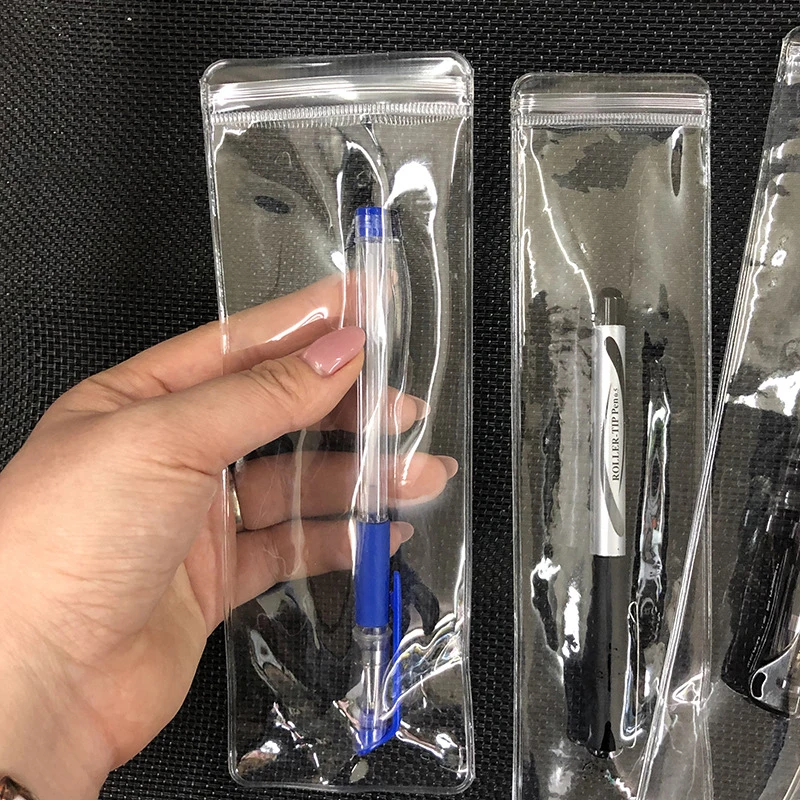 11pcs Long Clear PVC Jewelry Zip Lock Bags Waterproof Dustproof Battery Earring Beads Packing Storage Watch Bags