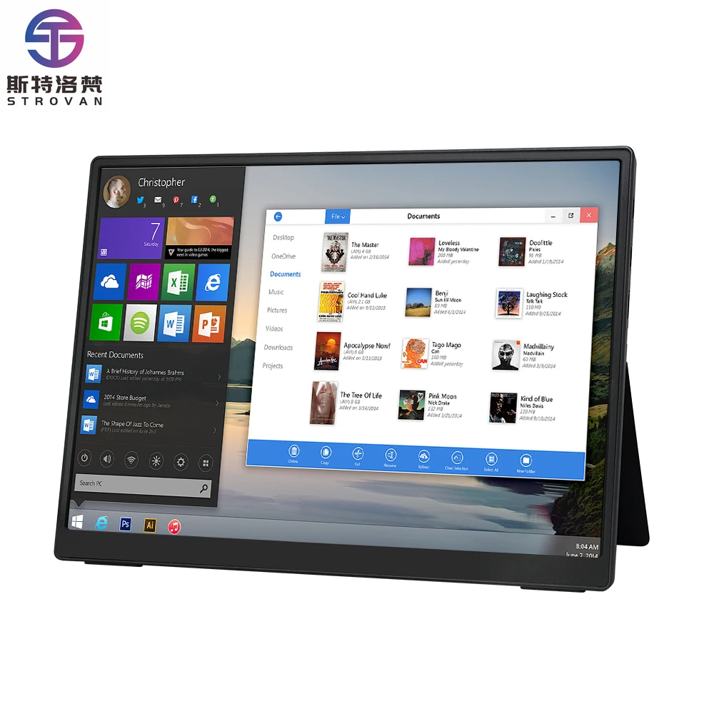 15.6 Inch Ips 1920*1080p Smart Extender Extra Touch  Compatible Portable  for Mobile Smartphone Laptop Computer