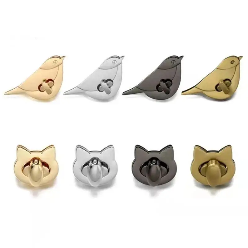 Premium Durable Metal Bag Turn Lock Bird Clasp for DIY Leather Craft Handbag Tote Purse Decor Accessories