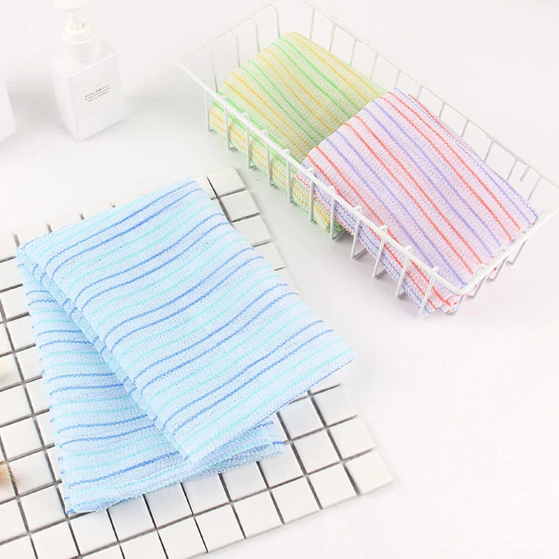1Pc Korean Towel Exfoliating Long Viscose Bath Back Scrub Viscose Bath Towel 30x90cm^..