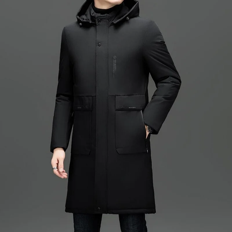 Men's Fashion Windbreaker Parka Coat Overcoat Outdoors Windproof Casual Autumn Winter Warm Hombre New Male Jacket Streetwear