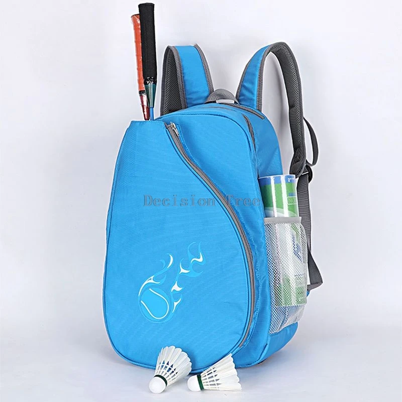 large capacity badminton backpack men's portable badminton racket bag with shoe bag women's simple zipper training sports bag