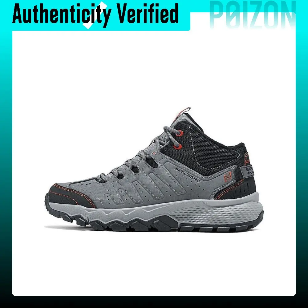 Skechers OUTDOOR MENS Comfortable Mid top Outdoor Shoes Men's Gray Black 237632-CCBK