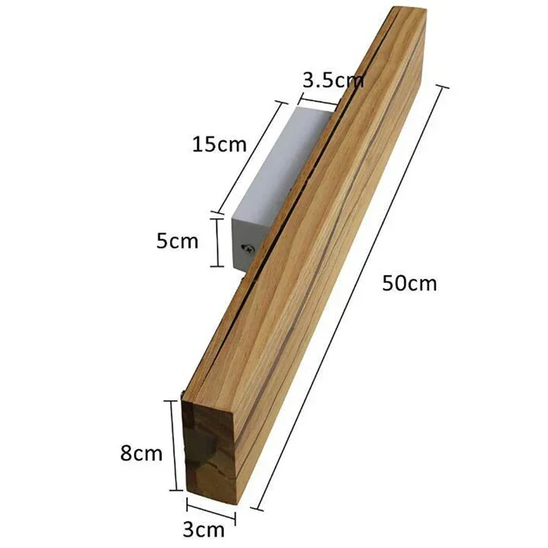 Nordic LED wall lamp modern wood Creativity crack sconces lights indoor lighting home decor bedroom living room kitchen study