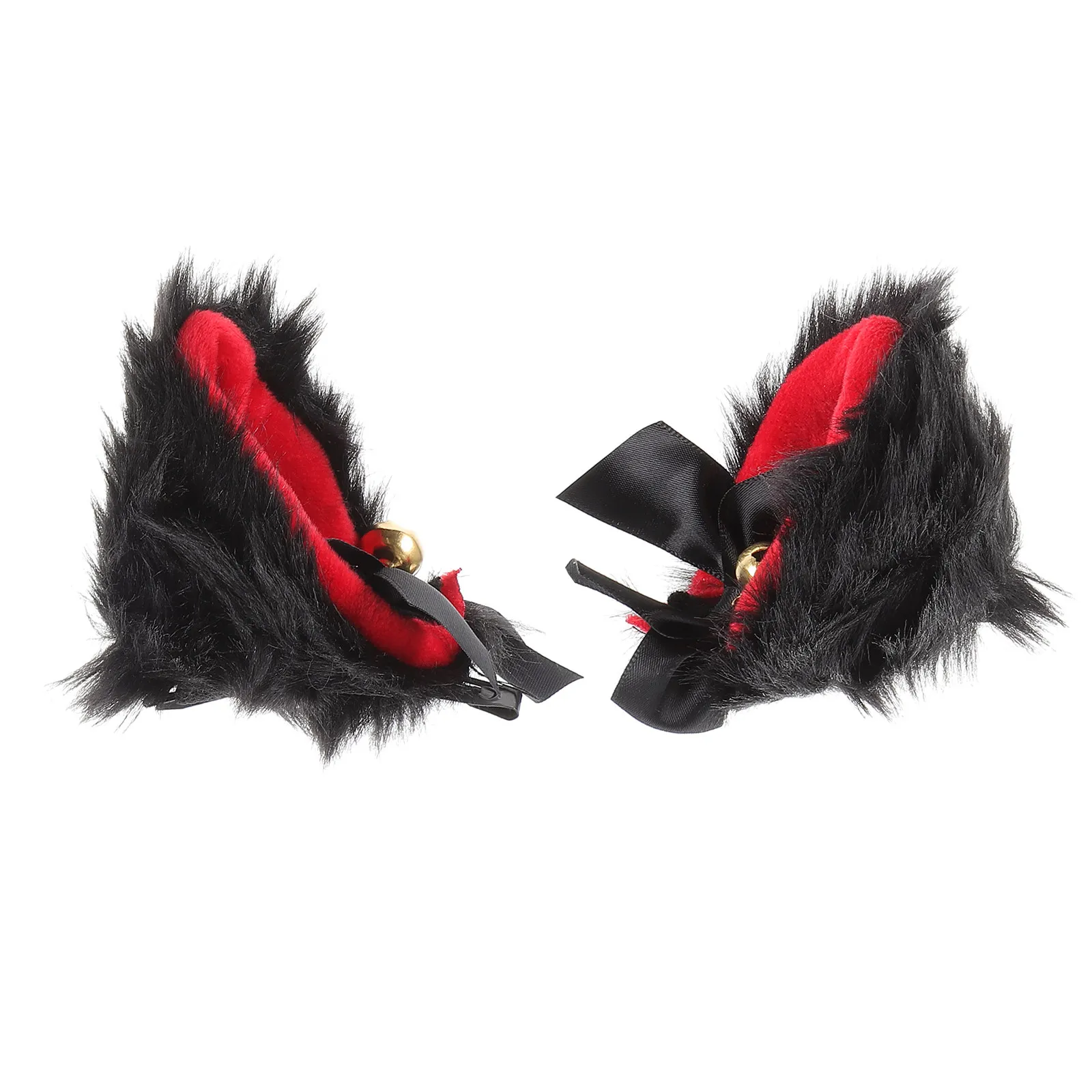 1Pair Cat Ears Hair Clips Cute Soft Cosplay Cat Hairpin Animal Ear Hair Accessory for Girls Hairpin