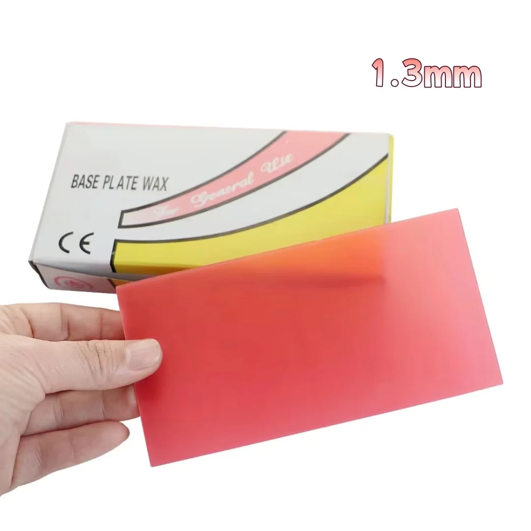 1.3mm Red Wax Sheets for Jewelry Model Casting and Dental Modeling, Technician Base Plate Wax for Dentures