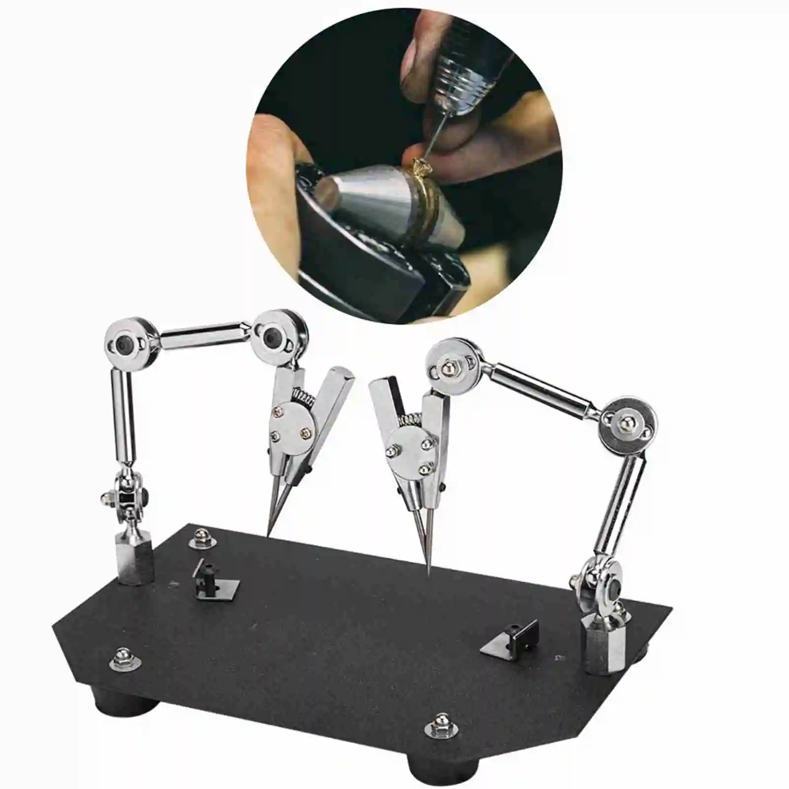 Auxiliary Welding Work Clip Jewelry Welding Fixture Table Clip Clamp for Soldering Repairing Auxiliary Welding Work Clip