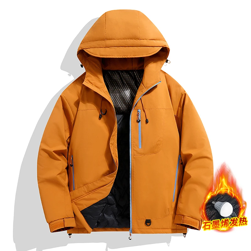 Autumn Winter Warm Outdoor Cotton Jacket Mountaineering Series Couple Coat Windproof Waterproof Warm Cotton Top Climbing Clothes