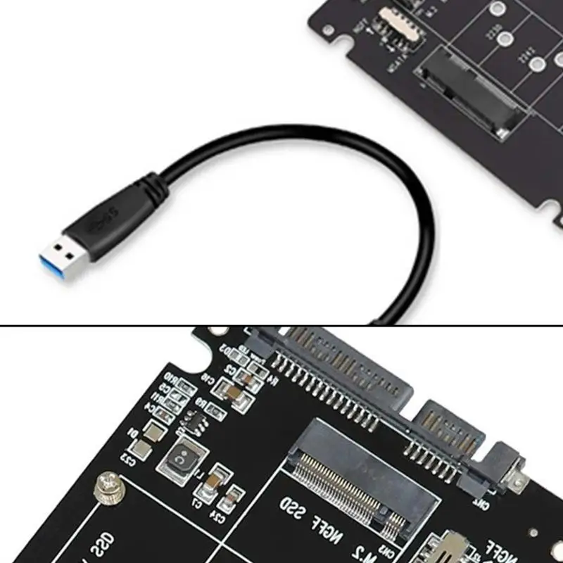 652F Compactly M.2NGFF mSATA SSDs to SATAAdapter m.2NGFF to USB Converter with Plugs and Play Design HassleFree Maintenance