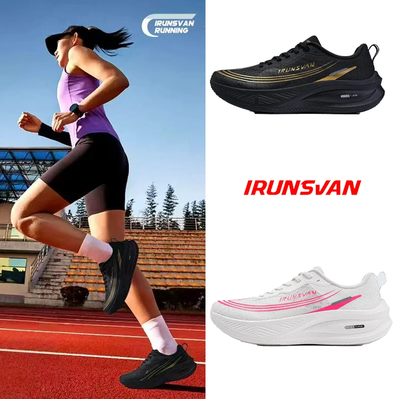 IRUNSVAN New Lightweight Running Shoes For Both Men And Women Shock-Absorbing And Wear-Resistant Racing Training Sports Shoes