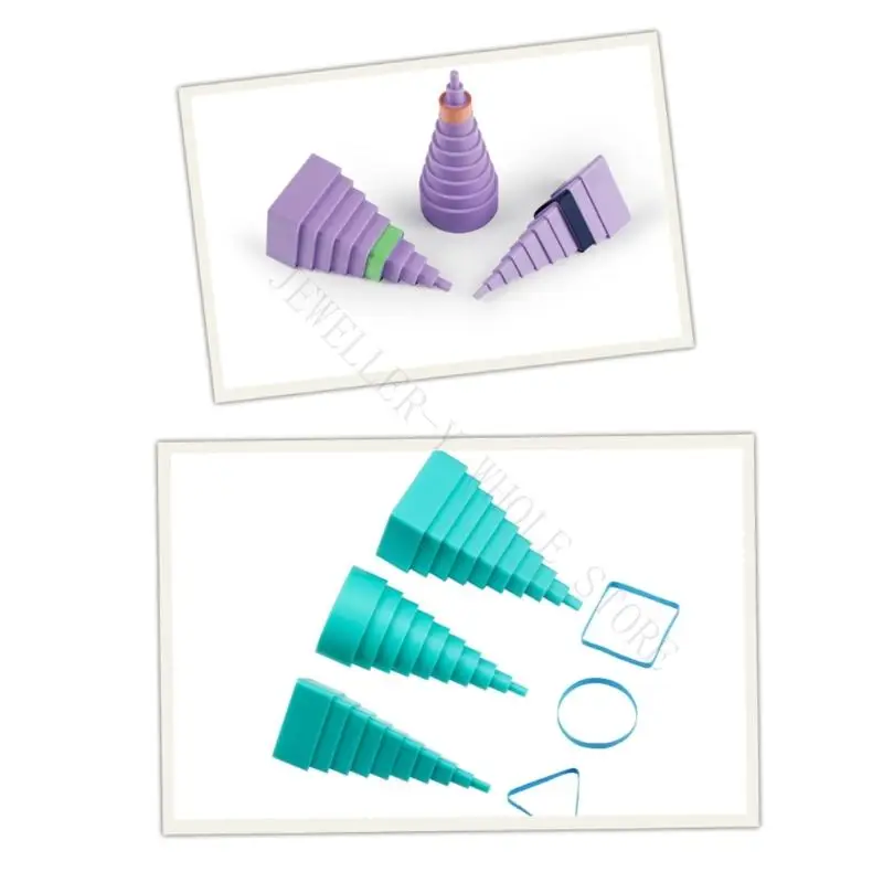 R7UF Hand-Formed Jewelry Wire Mandrels with Square, Triangular, and Round