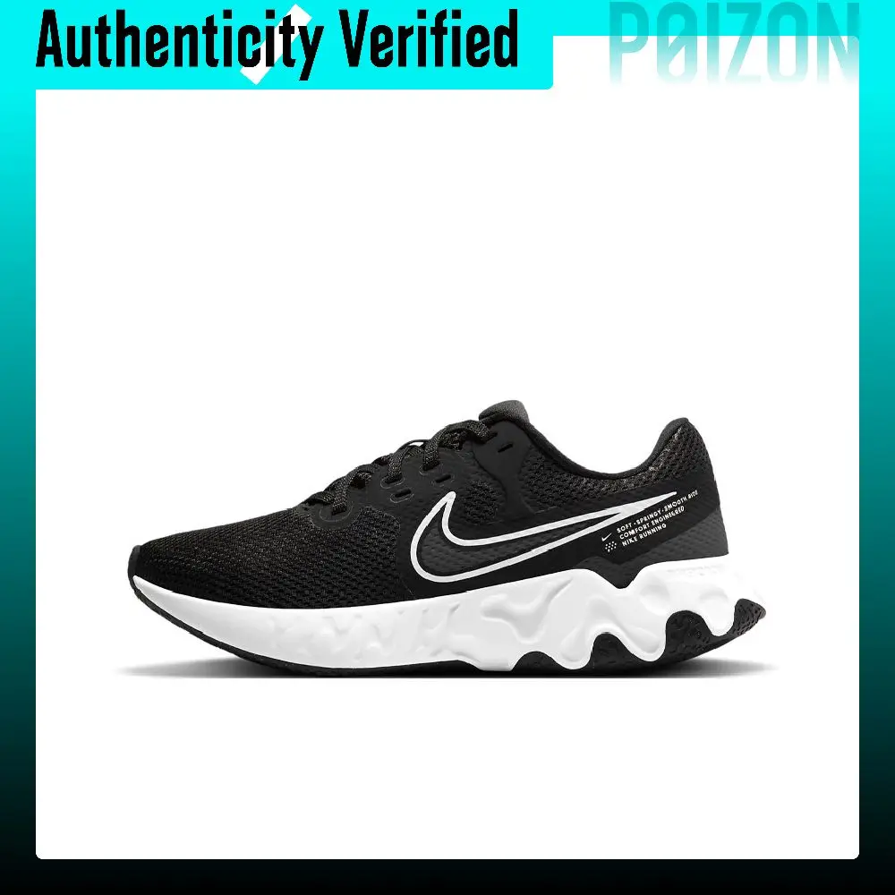 Nike Renew Ride 2 Running Shoes Women's Low-top Black/White CU3508-004