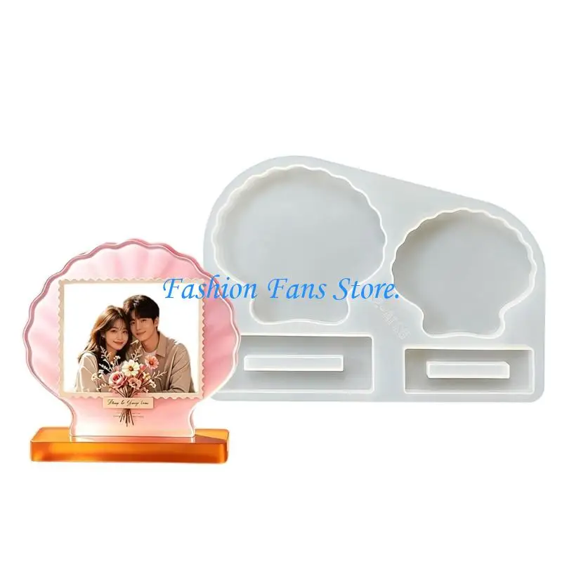 Creative Heart Shell Frame Silicone Mould For Handmade Resin Art
