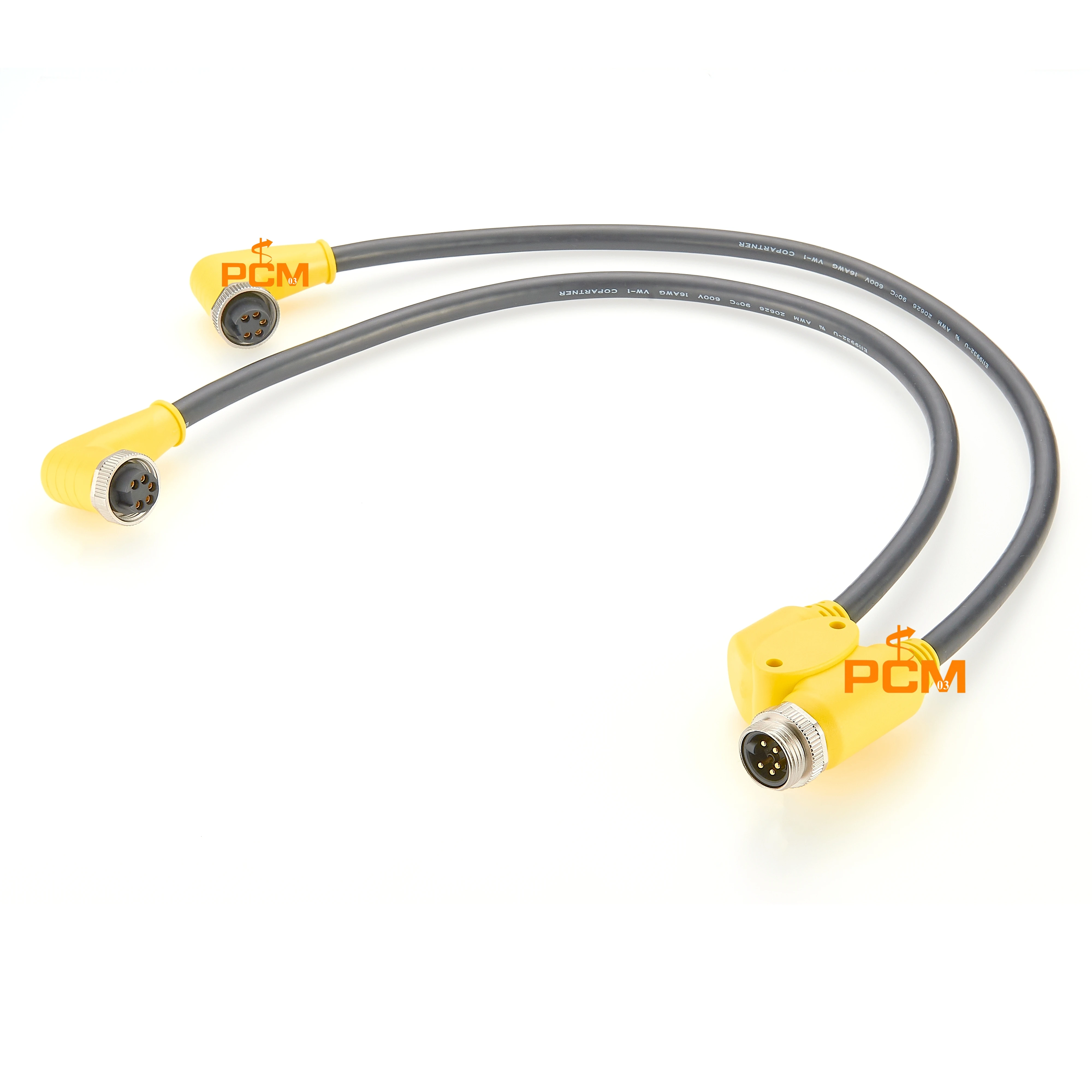 Profibus DeviceNet Mini Change Power Cable Cordset, 7/8"-16UNF Power Cable 5 Pin Y Splitter, NMEA2000 Sensor Backbone Cable