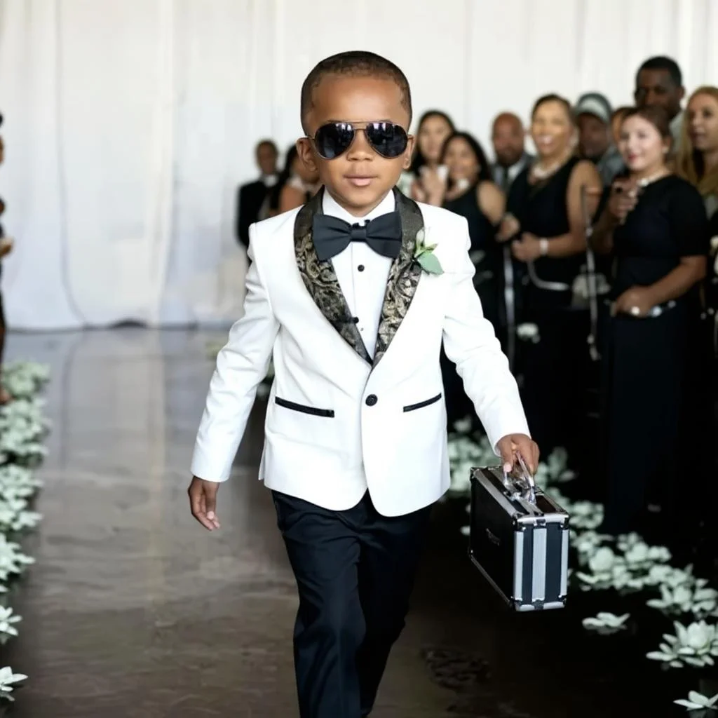 White Boys Formal Suits Tuxedos Wear Shawl Collar Children Suit Customize Kid Birthday Prom Party Suits (Jacket+Pants) 2 Pieces