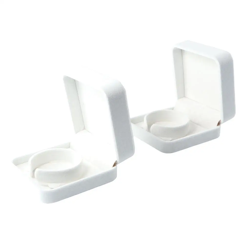 Fresh Refined Necklace Solid Color Bangle Travel Velvet Jewelry Box Jewelry Display Packing Bracelet Holder Case Gift Box