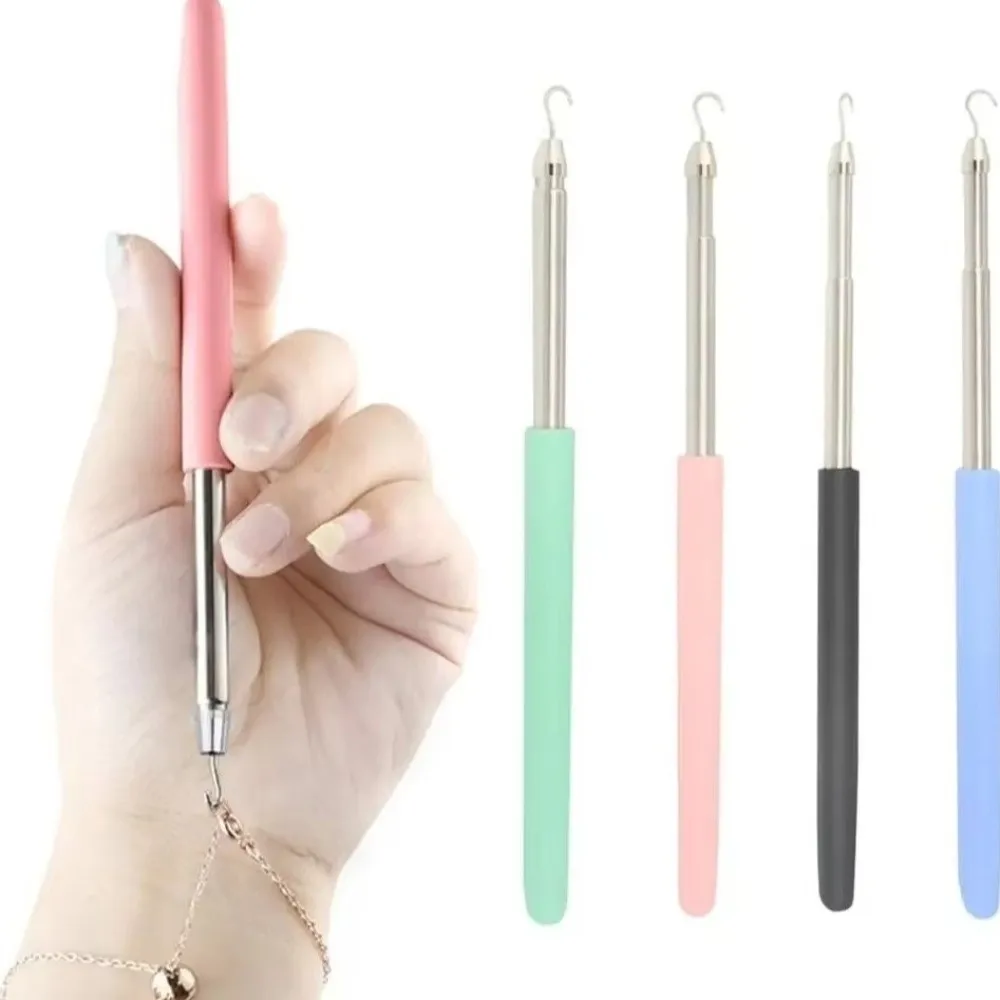 Stainless Help Wear Bracelet Tool Labor-saving Small Assist Bracelet Fastener Helper Retractable Solid Color