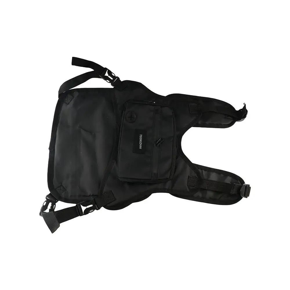 Waist Bag Hip Hop Hip Hop Vest Bag Functional Waterproof Chest Bag Large Capacity Streetwear Streetwear Chest Bag Men
