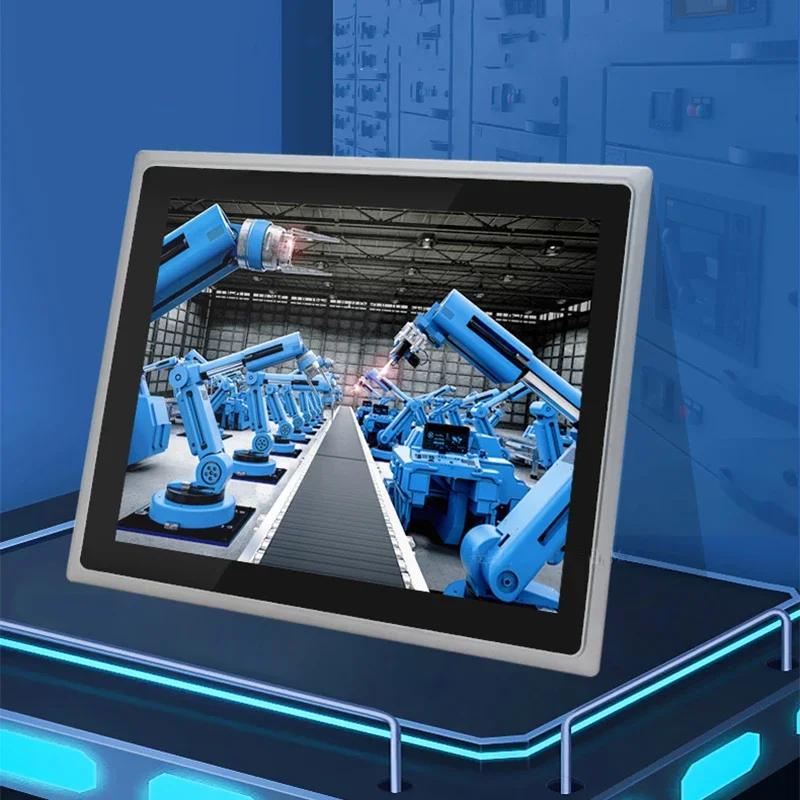 Industrial Touch Screen Monitor 7 to 21.5 Inch, All in One Panel PC Resistive Capacitive Touch Full Metal Casing