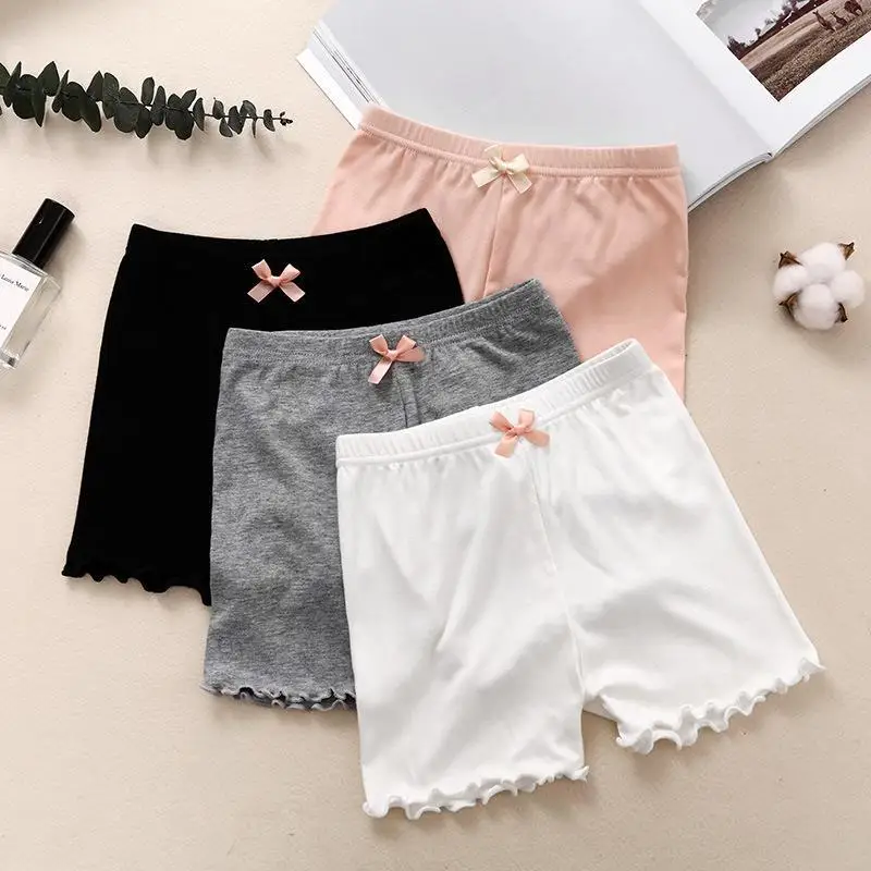 Children's Safety Pants Summer Thin Modal Shorts Girls Wear Skirts Anti-Light Female Children Insurance Pants Underwear