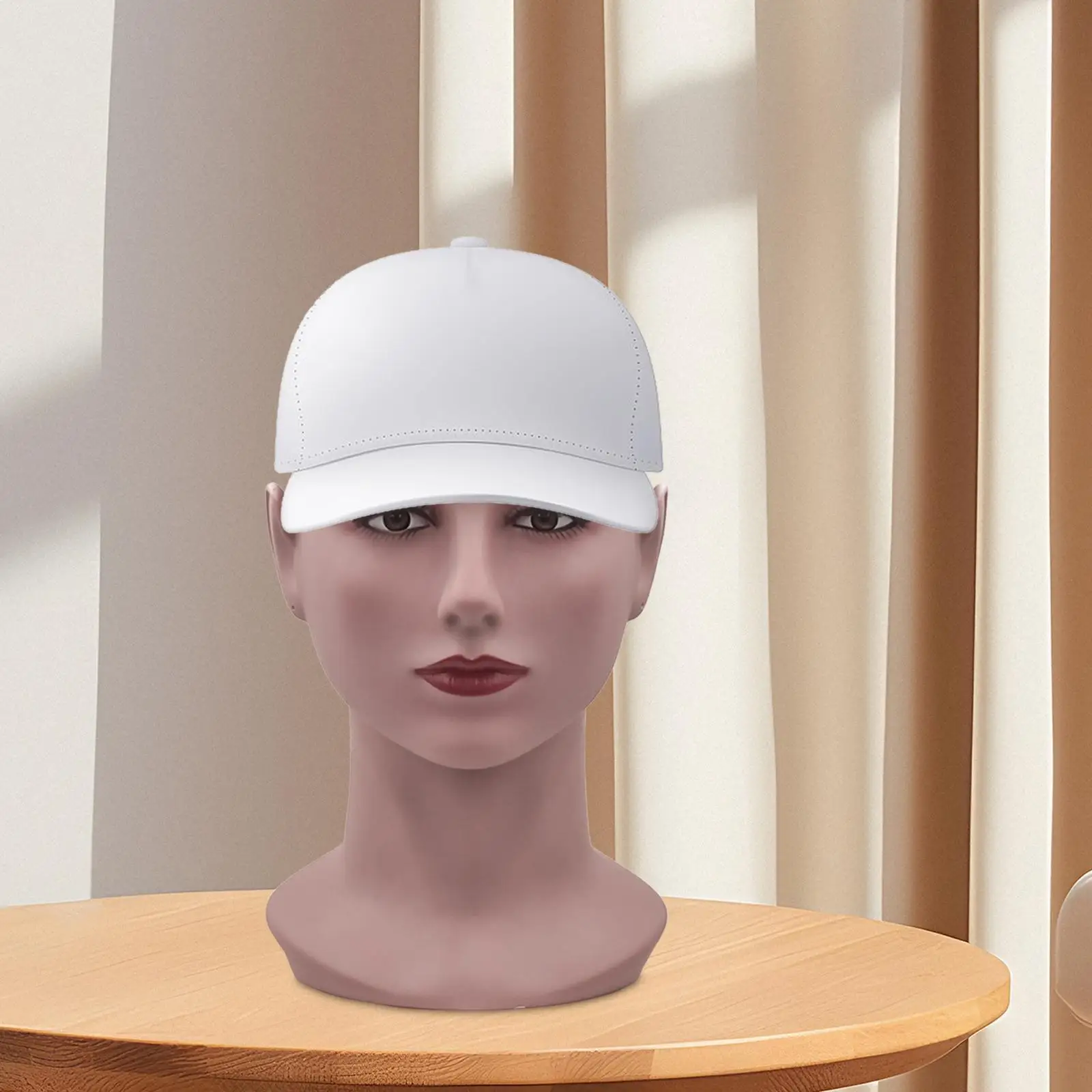 Professional Mannequin Head Hairpieces Display Holder Wig Mannequin Head Elegant Wig Stand for Sunglasses Shopping Mall Home