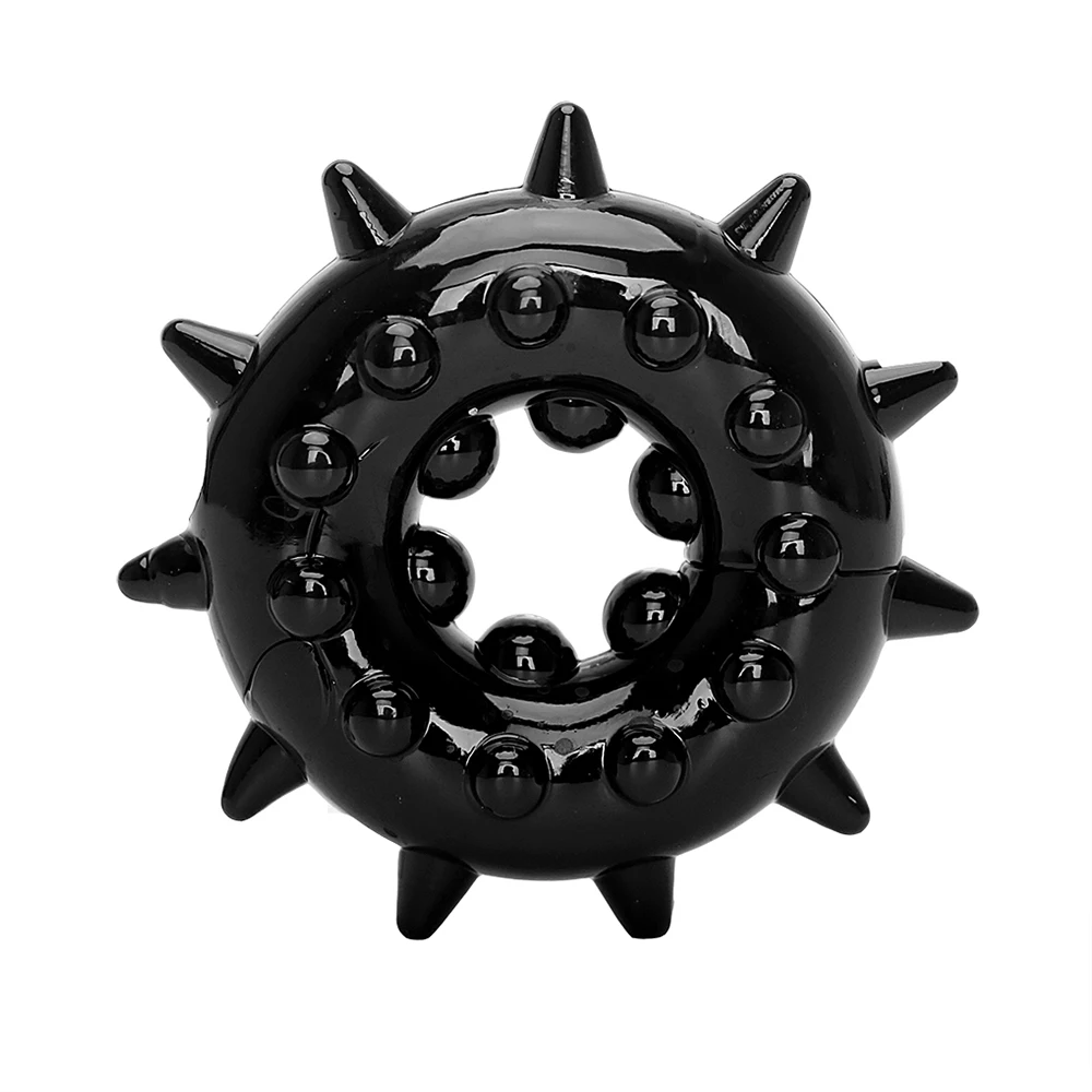 Silicone Cock-ring With Nipple Texture Adult Sex Toys Enhancer Pleasure Spike Dotted Penis Ring For Men High Sensitive Sex Goods