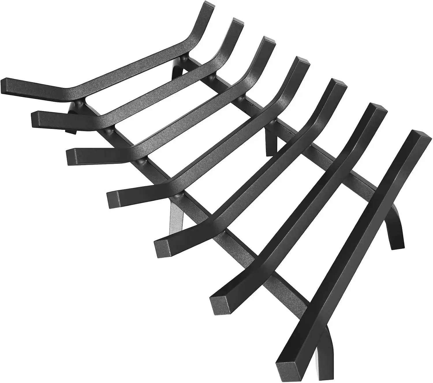 Fireplace Grate 30 inch Solid Steel Heavy Duty Firewood Log Burning Rack Fire Grates for Outdoor Kindling Tools Pit Indoor
