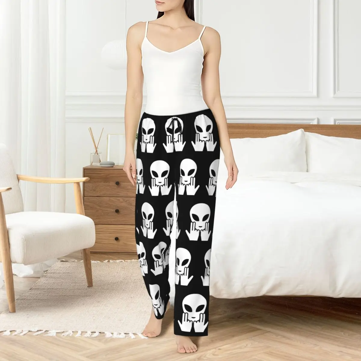 Custom Womens JUL Pajama Pants Print French Rapper Music Sleep Sleepwear Bottoms with Pockets
