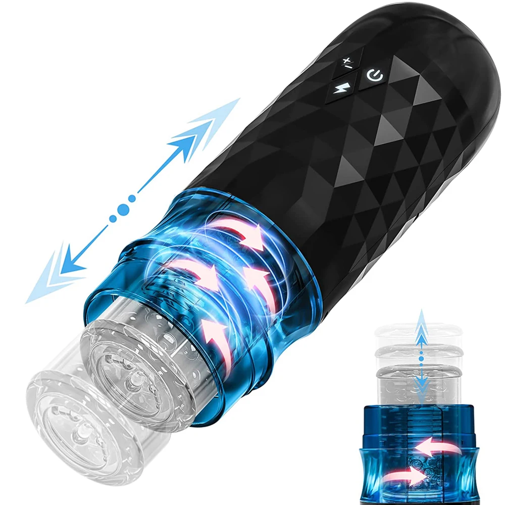 Automatic Male Masturbator Sex Toys for Men Telescopic Rotation Vagina Masturbation Tools Adult Products Piston Mastubators 18+