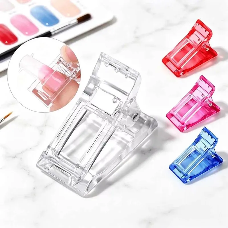 Nail Clips Acrylic Extension Forms Nail Quick Fingernail Extension UV Assistant Tools Nail Tips Clips Nail Art Mold Fixing Clip