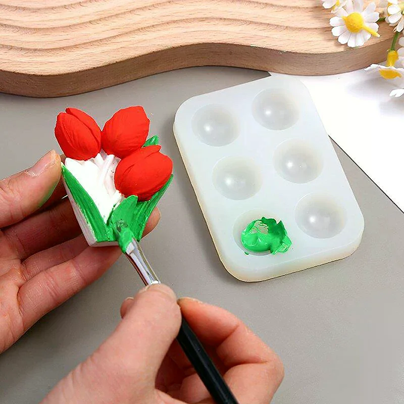 1pcs Lash Lift Brow Tint Silicone Palette Eyebrow Lamination Reusable Rectangle Color Mixing Tray Silicone DIY