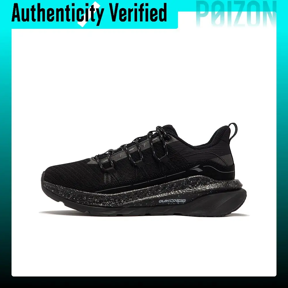 361 Fiery Fall Winter Abrasion Resistant Low top Running Shoes Men's Obsidian Black/Smoke Gray 672342205-7