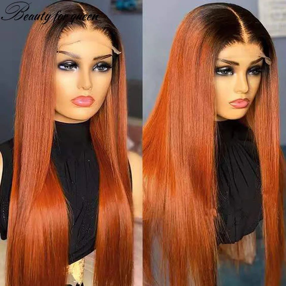 Free Wigs HD 13x4 Lace Front Wig Good Quality Glueless Wig Colored Orange 180% Density Hot Sale Product Beauty Cosplay HD Wigs