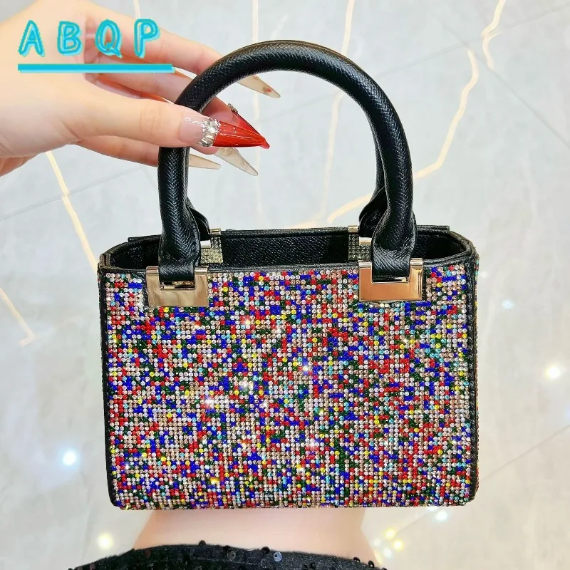 New Evening Women's Bag Luxury Brand Fashion Shiny Women's Handbag High Quality Diamond Encrusted Women's Shoulder Crossbody Bag