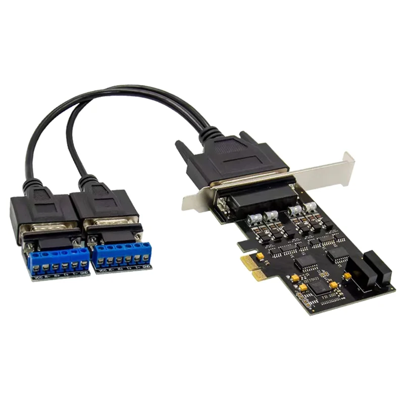 Superior Parallel Port DB25 25Pin PCIE Riser Card Pcie X1 17V352 2S RS232/RS485 Communication Control Cards PCI-E Express Cards