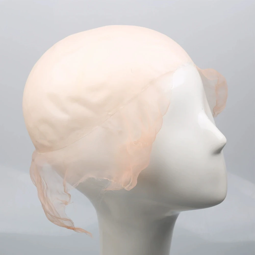 Unisex-Adult Wig Imulation Scalp Cap,Reusable Wig Cap,Soft Bio-imitation Film,Clear Mesh Bottom,DIY Wig, Wig Head Mold Head Shel